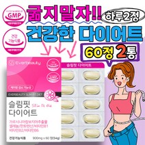 가르시니아 fit 다이어트 PTP 60정 보충제 보조제 체지방 피하지방 내장지방 감소 도움 비타민 미네랄 함유 20대 30대 40대 50대 여성 여자 부인 어머니 추천 영양제, 60정X2통(2개월), 2개