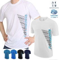 착한녀석들 기능성 슈퍼 드라이 핏 좋은 시원한 아이스 쿨 티 화살 남성 티셔츠 빅사이즈 냉감 반팔 티_FV02