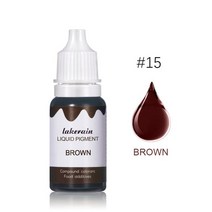 립글로즈 립틴트 립밤 립라이너 잘 지워지지 않는 착색 타투 립스틱 틴트 새로운 10ml 액체 안료 립글로스 컬러 안료 염색 제 워터 오일 더블 사용 립글로스 diy 슬라임 캔디, 열 다섯