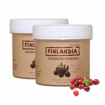 [핀란디아] 핀란드 크랜베리 분말 파우더 50g 2통, 크랜베리파우더2통