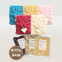 [은색초코]혼합잡곡 3종세트 보자기포장 결혼답례품 돌잔치 조문 회사단체선물 시보해제 생일축하선물, 1박스, 현미+오색보리+렌틸콩