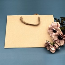 두꺼운 크라프트 종이봉투 튼튼한 넓은 쇼핑백 선물 기프트백 대