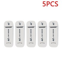 유심라우터 국내포켓와이파이 4g lte 무선 라우터 usb 동글 150mbps 모뎀 스틱 모바일 광대역 sim 카드 무선 wifi 어댑터 4g 카드 라우터 홈 오피스, 5pcs 흰색