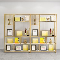 트로피진열장 사무실 메달 상장 선반 디스플레이 랙, 상세이페이지 참고, 진열장(검은색)-80X25X180CM