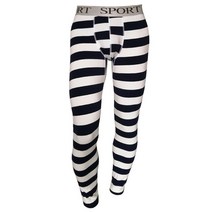 남자 타이즈 기모 레깅스 Thermal Mens Underwear Leggings Long M 2XL Pants Slim Striped Tight Warm Winter Autum