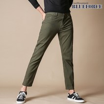 블루포스 남성용 엘브 히든밴딩 9부 워싱 면바지 빅사이즈 남자면바지
