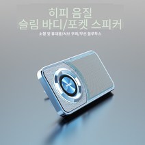 슬림 블루투스 스피커 휴대용 플러그인, 블루