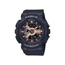 [BABY-G] BA-110RG-1ADR 지샥 베이비지 빅페이스 BA-110 시리즈 로즈골드 블랙 USN