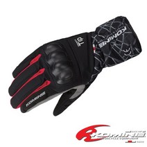 코미네 오토바이 방한 장갑 바이크 겨울 방풍 프로텍터 롱 글러브 GK-827 CRUSH-BLACK-RED, C-BLACK-RED-XL