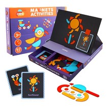 창의력활동 모양만들기 자석보드 92P 장난감 /MIDEER