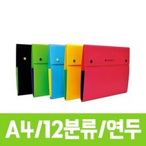 [P1D] 청운 12분류 도큐멘트화일.연두/A4.1개 / 파일철 북커버 블로터 서류철 링바인더 메모패드 화일철 포트폴리오제본 ( P1D / 991247EA ), 본상품선택