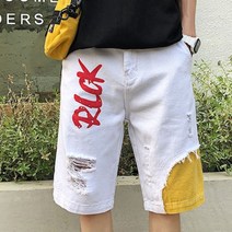 가바바 남성 청반바지 컬러 포인트로 유니크함을 더한 캐주얼 데님반바지 G36182