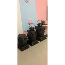 주물 화목난로 주철 숯불 장작 캠핑 바비큐 레트로, 스테인리스 연통 세트