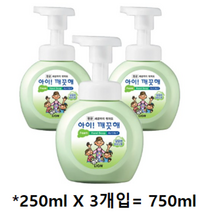 아이깨끗해 향균 거품 핸드솝 청포도, 750ml, 7개