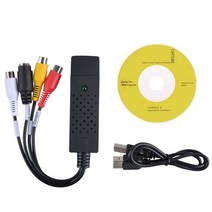 VHS to Digital Converter USB 2.0 비디오 컨버터 오디오 캡처 카드 Box VCR TV-디지털 Win 7810, 한개옵션0