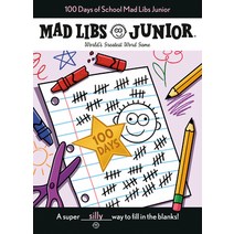 (영문도서) 100 Days of School Mad Libs Junior Paperback