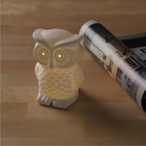 이케아 IKEA TOTTARP 토타르프 LED 탁상장식스탠드 부엉이 배터리식 화이트조명 303.927.37 무드등