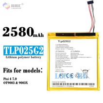 1x2580mAh/9.81Wh TLp025GC 배터리 Alcatel Spare One Touch Pixi 4 (7) 3G 9003X, 한개옵션0