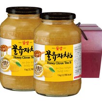 꽃샘 액상차 선물세트 1호 꿀유자차 1kg+유자차 1kg