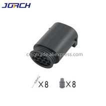 TE/Tyco 시리즈 검정색 8P 1-1534229-1 암수 플매트 카펫 러그 버스 쉘 터미널 포함 자동차 방수 커넥터 5 세트, [02] 10 sets, [01] Male