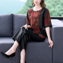 XINHUA 纱 실크 거북이 향기로운 구름 세트 2022 봄 / 여름 새 레트로 멀 베리 서부 시대 2- 피스 여성 ZB-253048