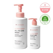 비더마틱 울트라 딥 모이스처 로션 300ml + 올인원워시 750ml 104790 129683, 로션 300ml + 워시 750ml
