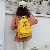 무드무드 욜로 컬러 캔버스 백팩