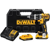 DEWALT 디월트 해머 드릴 키트 20V 맥스 컴팩트 XR 0.5인치 2A (DCD796D2), Hammer Drill Kit Only