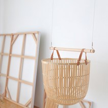 꾸밈홈 DIY 애쉬우드 행잉행거 천정와이어행거 우드옷걸이 행잉플랜트걸이, 600mm/2홀