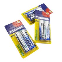 오래가는 알카리 1.5V A2 알카라인 AA건전지 도시바, 사계절몰상품선택봄여름가을겨울