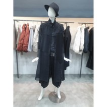 데무 패널 패치 민소매 롱 블라우스 (MW2303484)