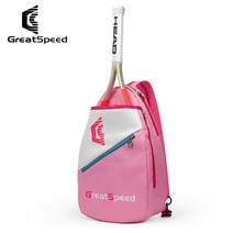 테니스라켓가방 테니스가방 테니스 라켓가방 2022 Greatspeed 청소년 테니스 가방 배드민턴 배낭 단일 어깨 어린이 라켓 핸드백, 06 Kids Pink