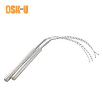 전기 카트리지 히터 요소 220V 6mm 튜브 직경 스테인레스 스틸 관형 부품 와트 150/200/250/300W 2 개, [01] 220V, [04] 300W 6x200mm