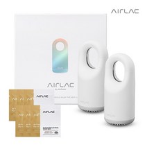 에어락(AirLac) 스타터 킷 2개 스타일러 의류관리기 에어 휴대용 미니 소형 원룸, 벨벳 차밍 블랑