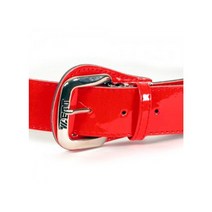 제트 야구벨트 빨강 라이센스 밸트 PVC PU 에나멜 의류 에나멜 기타용품 제트 밸트 벨트 스포츠 ZETT, 쿠팡 본상품선택