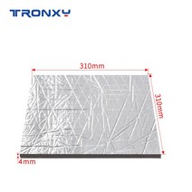 고주파실링기 Tronxy가열 침대 단열 폼 자체 접착 알루미늄 호일 스티커 방음 시트 3D 프린터 부품, [21] For 600 bed x3PCS