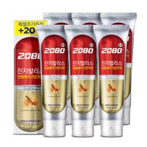 2080 진지발리스 골드진생 잇몸케어 치약 6개 현자몰, 진지발리스 골드진생140gx6개