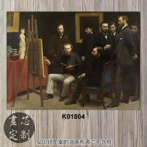 꽃그림액자 프랑스 화가 예술 미세분사 프린트 빈티지 고선명 그림 Latour정물 고전 화초 레스토랑, C15-36inch60x90cm