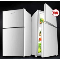 소형차 겸용 50L 카라반 냉장고 소형 화물차 이동식, 더블 도어 50L 브러쉬드 골드