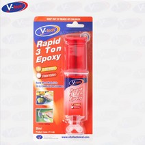 브이텍 주사기형 투명 4분 에폭시 다용도 접착제 25ml, 상세페이지 참조