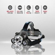 LED 충전 헤드랜턴 3600루멘 초고휘도 4가지 모드 SOS점멸등 90도 각도조절 USB충전 안전관리 등산 캠핑 낚시 자전거 야외활동, 1개, 3600루멘-V28HD