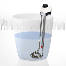 전기온수히터 돼지꼬리히터 봉 국자형 1.5kW 야외 히타 스텐 수조 퐁당히터, 온수히터/1.5K-400