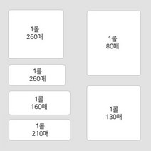 이지드로잉 라벨프린터용 라벨용지 라벨지 1롤, 투명라벨(원형) 50x50