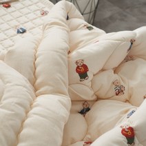 부드러운 알러지케어 먼지없는 마이크로화이버 폭닥 곰돌이 이불 세트 SS/Q/K 2color