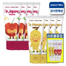 제니튼 닥터 망구 자퐁 초등학생 어린이 치약 60g x4개, 제니튼_닥터자퐁_치약_60g x4개, 미니치약_랜덤