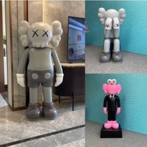 조형물 큰 대형 동물 모형장식 츄트카우스 참깨거리 캐릭터 레드 피규어 유리강 조각상 점포, 34 밝은노랑색