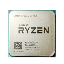 CPU 컴퓨터씨피유AMD-Ryzen 7 1700X 3.4 GHz 8 코어 CPU 프로세서 소켓 AM4, 한개옵션0