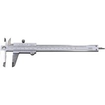 Oudtinx 프로페셔널 캘리퍼 버니어 스테인리스 스틸 강화 크롬 도금 인치/0.02 인치/150 mm x 0.001, 0-6