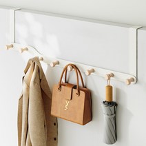 로렘 베이직 무타공 문걸이 도어 행거 8후크, 아이보리, 1개