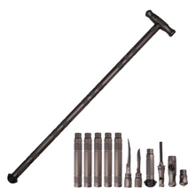 호신용 등산스틱 생존 멀티 접이식 아웃도어 장비 하이킹 멀티툴, TT스틱 678- 4 섹션 약 85 CM